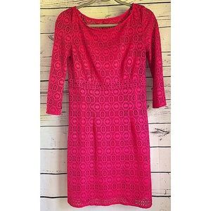 LBD Round Neck Detailed Design 1/4” Sleeve